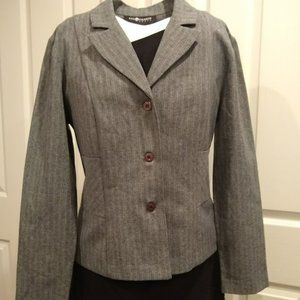 Sag Harbor Vintage Blazer Grey Pinstripe size 10